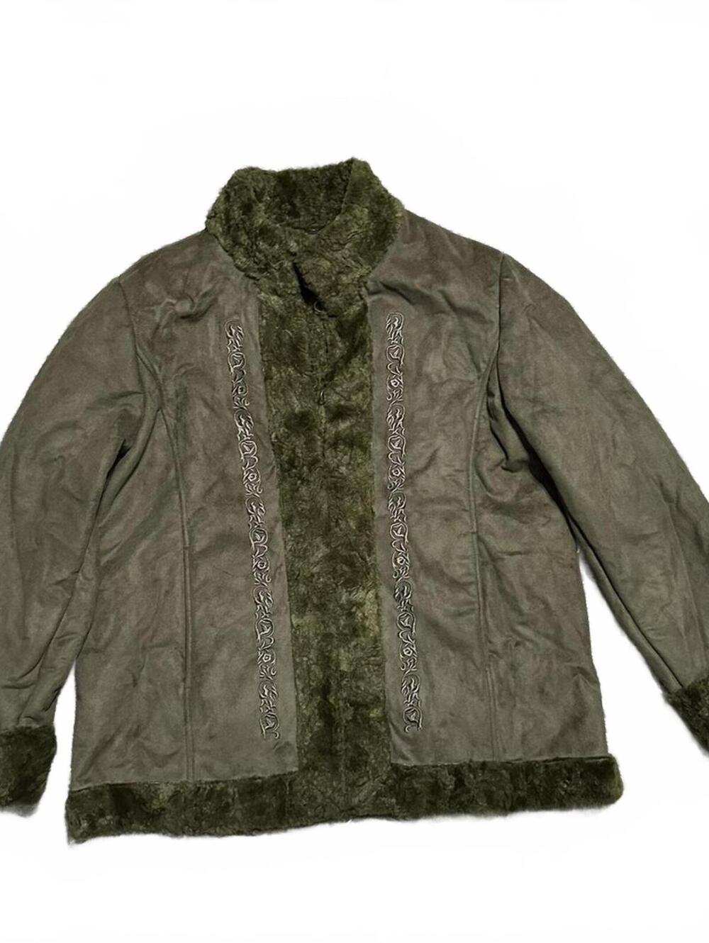 Dennis Basso Y2K Vegan Overcoat Size L